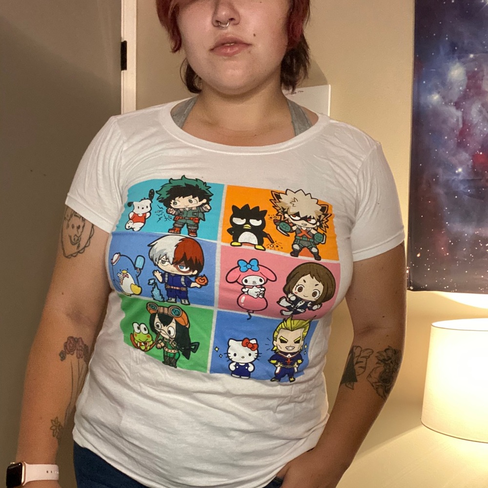 My Hero Academia X Sanrio collab tee